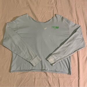 Small American Eagle long sleeve over the shoulder cropped